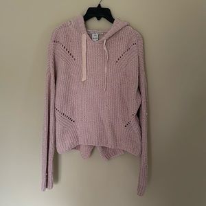 Pink Sherpa Sweater Hoodie!